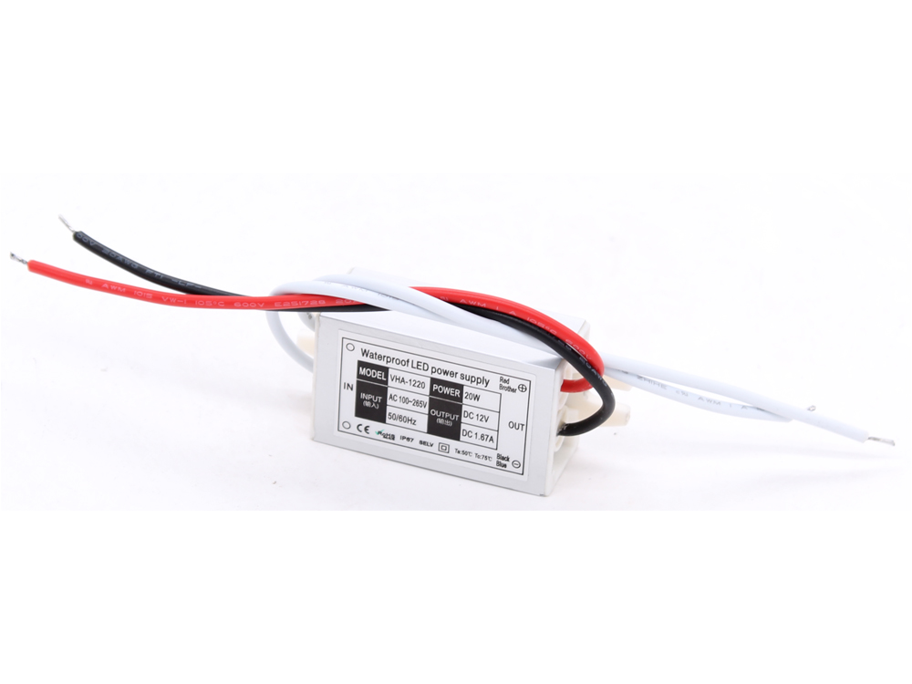 Ultra-thin constant voltage 12V 20W waterproof power supply