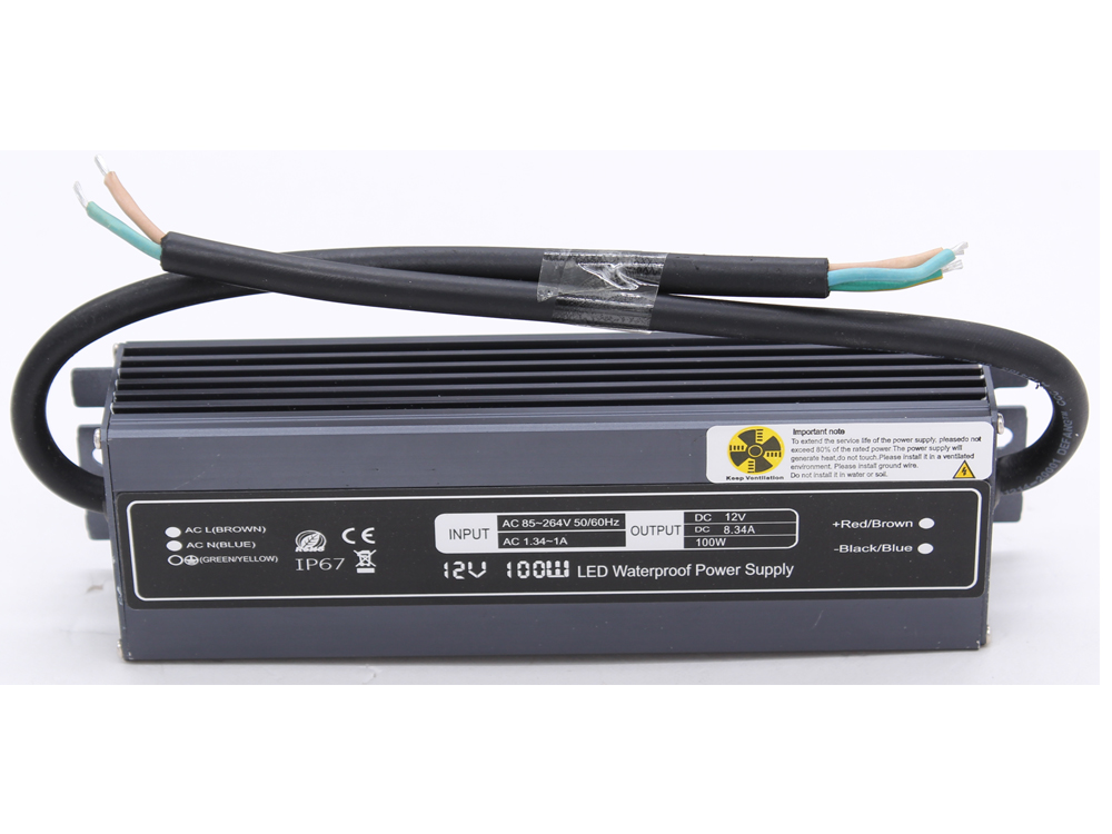 Ultra-thin constant voltage 12V 100W waterproof power supply