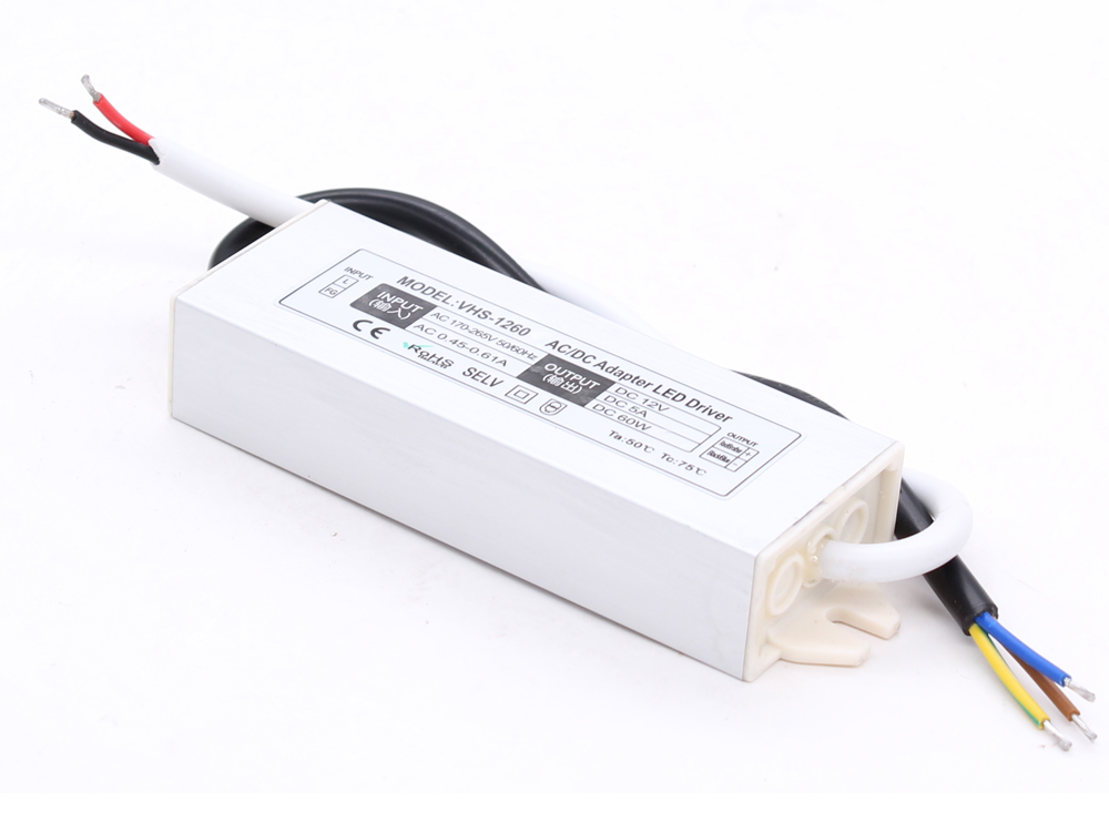 Ultra-thin constant voltage 12V 60W waterproof power supply