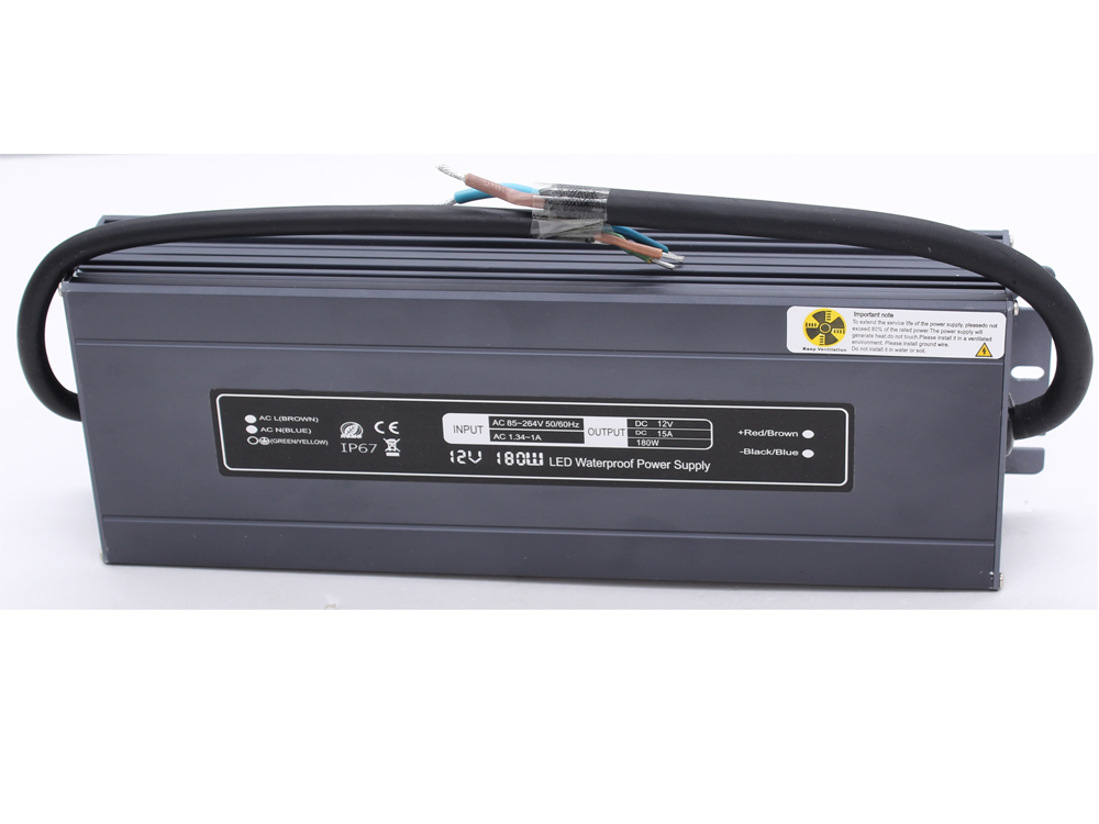 Ultra-thin constant voltage 12V 180W waterproof power supply