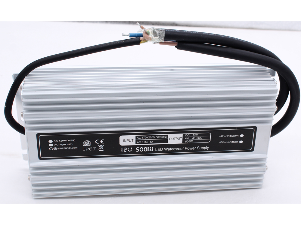 Ultra-thin constant voltage 12V 500W waterproof power supply