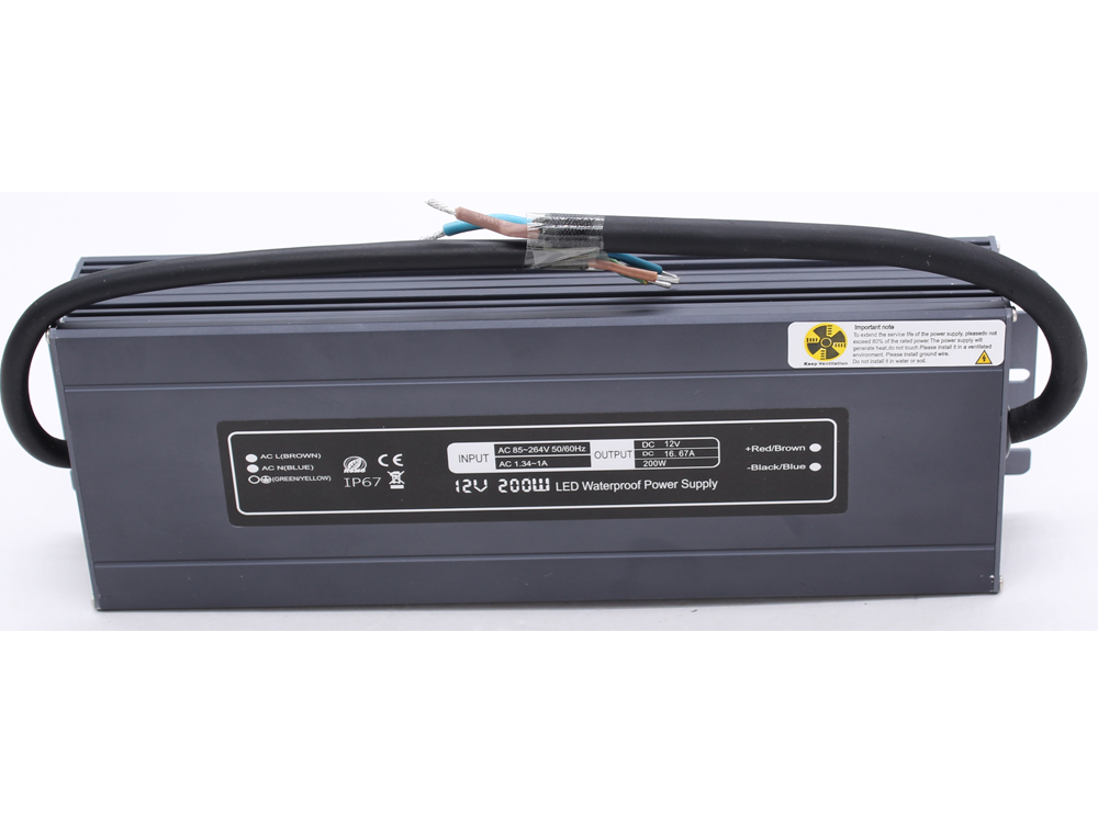 Ultra-thin constant voltage 12V 200W waterproof power supply