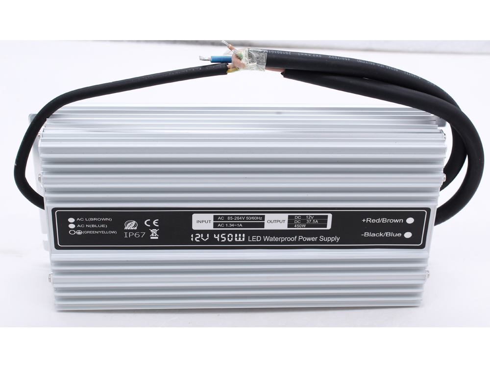 Ultra-thin constant voltage 12V 450W waterproof power supply