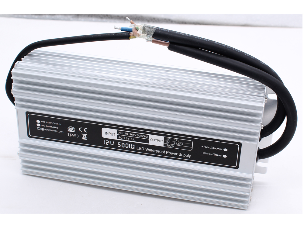 Ultra-thin constant voltage 12V 500W waterproof power supply