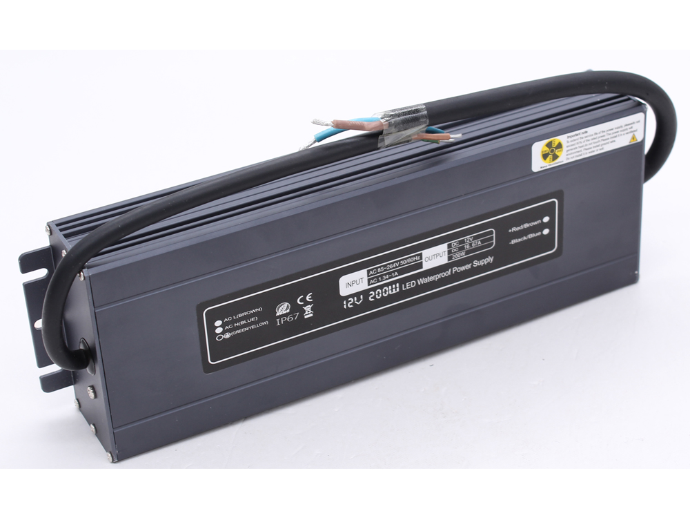 Ultra-thin constant voltage 12V 200W waterproof power supply