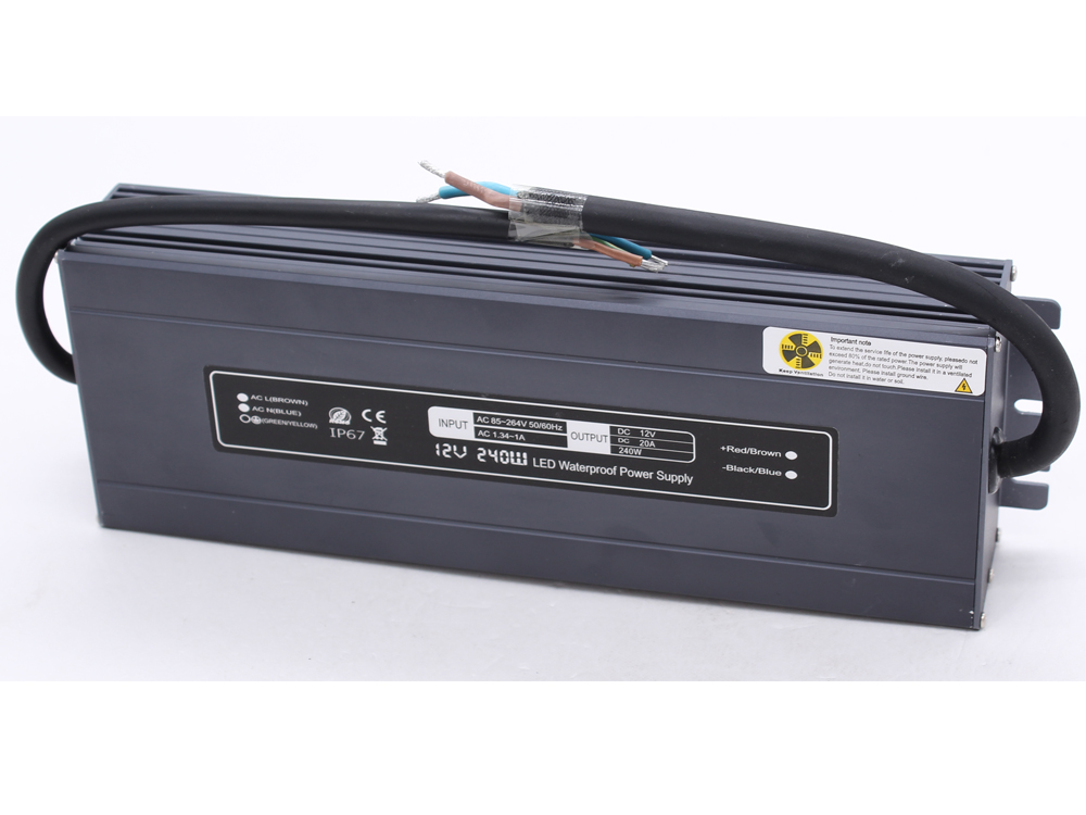 Ultra-thin constant voltage 12V 240W waterproof power supply