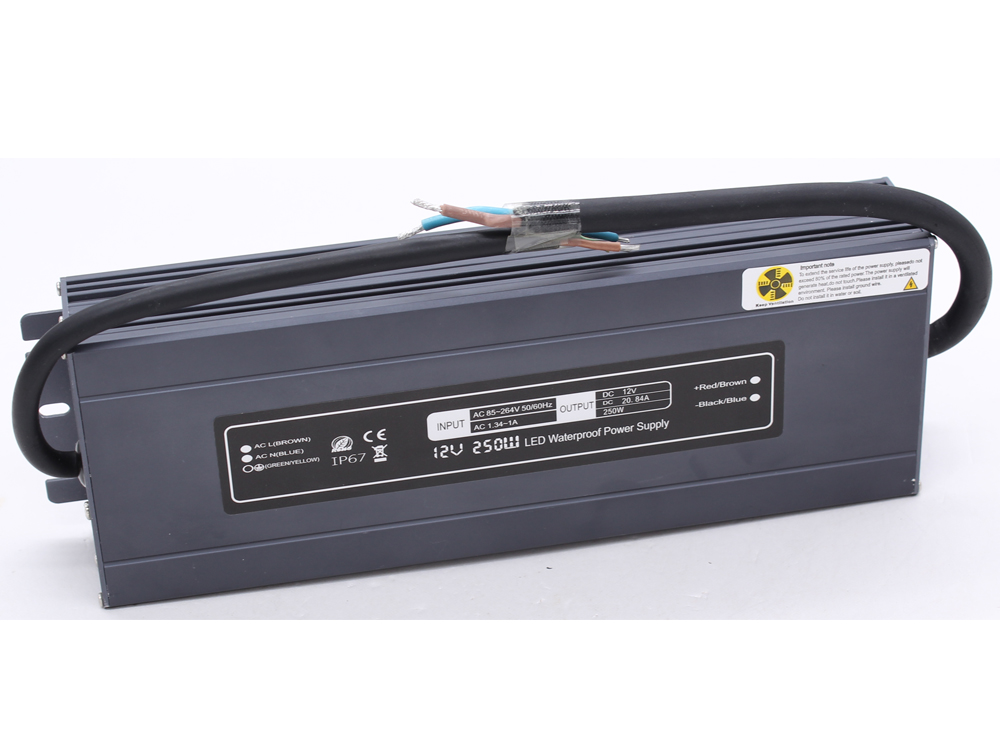 Ultra-thin constant voltage 12V 250W waterproof power supply