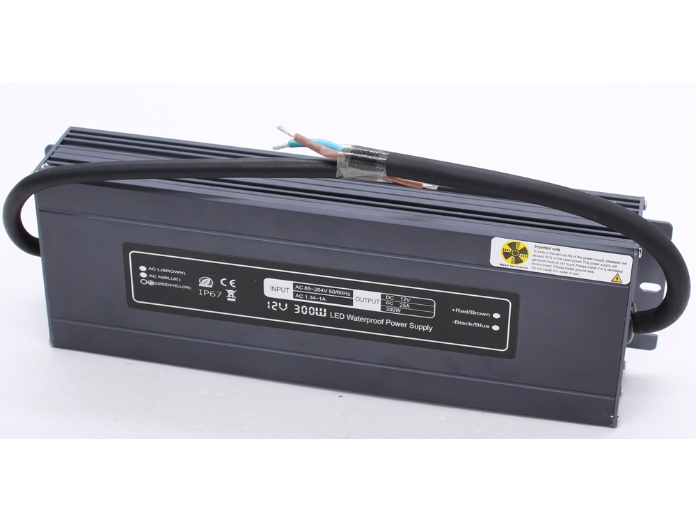 Ultra-thin constant voltage 12V 300W waterproof power supply