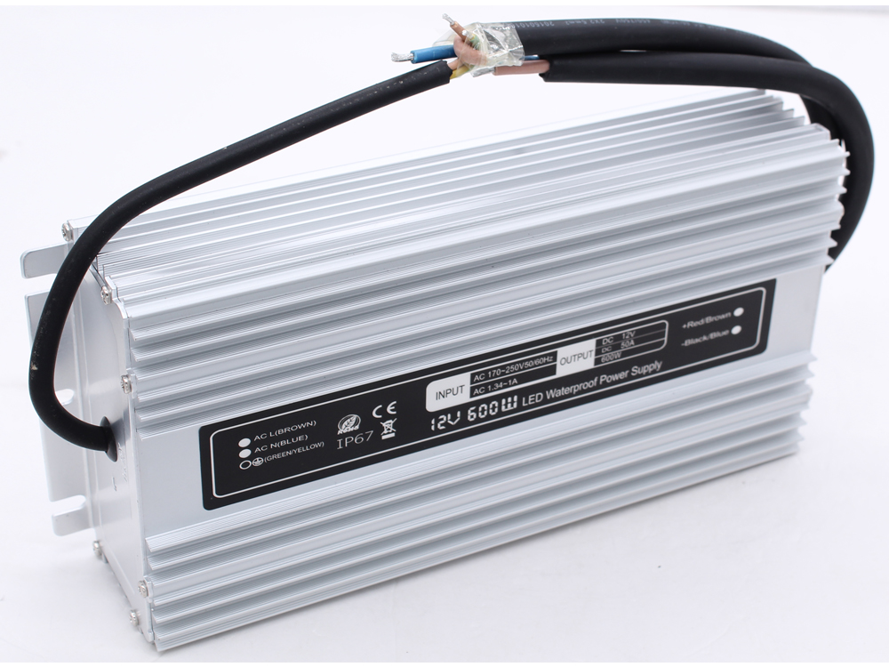 Ultra-thin constant voltage 12V 600W waterproof power supply
