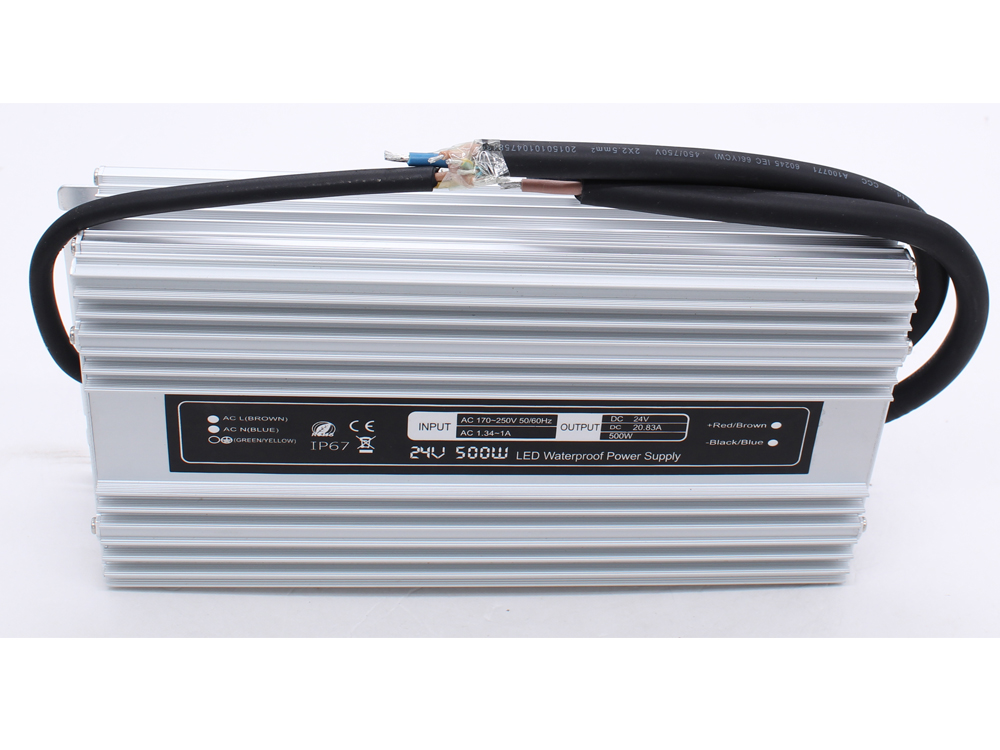Ultra-thin constant voltage 24V 500W waterproof power supply