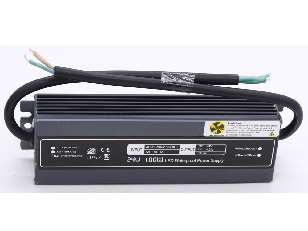 Ultra-thin constant voltage 24V 100W waterproof power supply