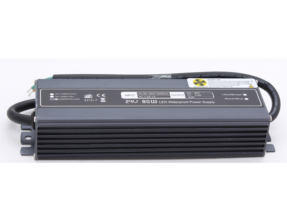 Ultra-thin constant voltage 24V 80W waterproof power supply