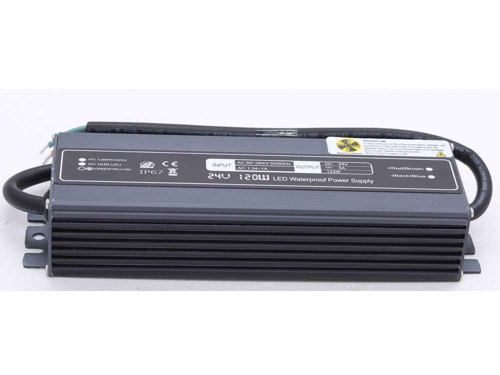 Ultra-thin constant voltage 24V 120W waterproof power supply