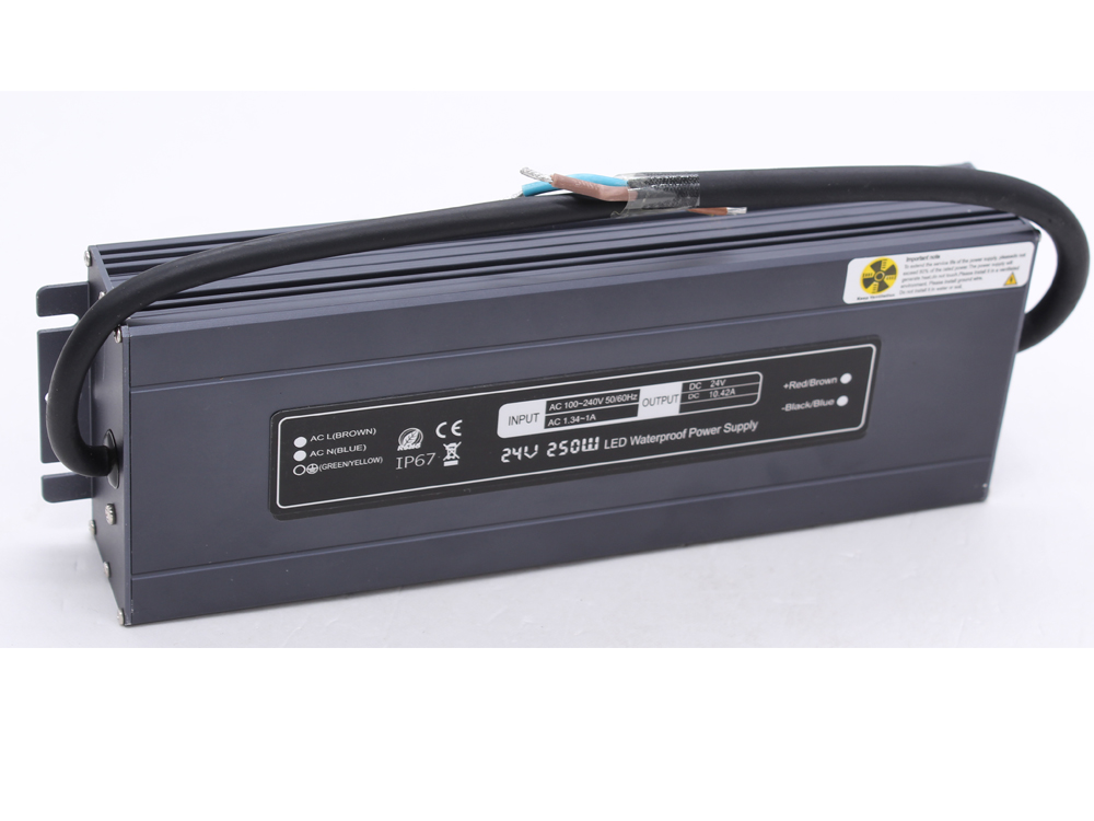 Ultra-thin constant voltage 24V 250W waterproof power supply