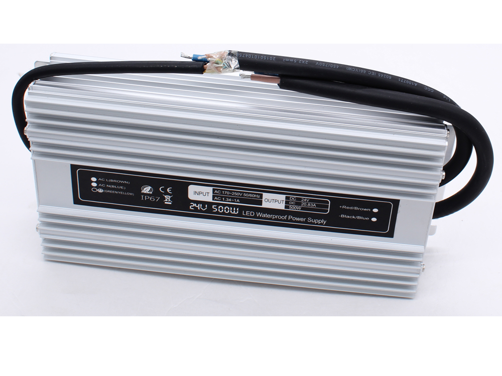 Ultra-thin constant voltage 24V 500W waterproof power supply