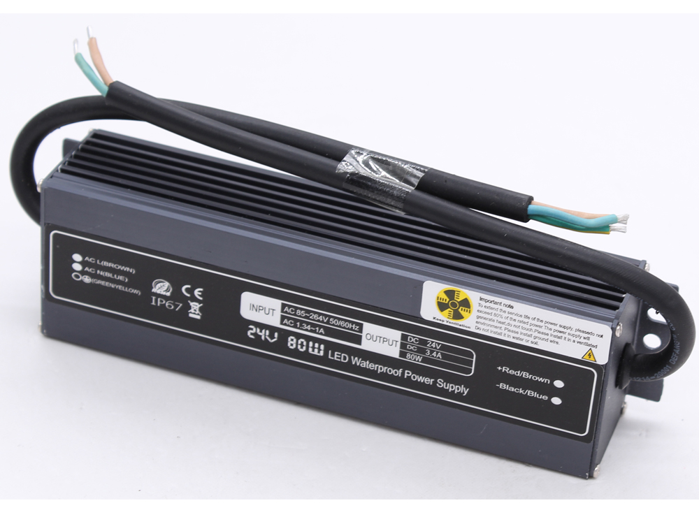 Ultra-thin constant voltage 24V 80W waterproof power supply
