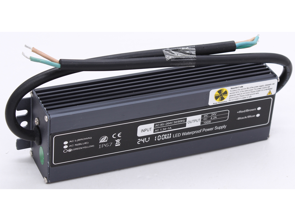 Ultra-thin constant voltage 24V 100W waterproof power supply