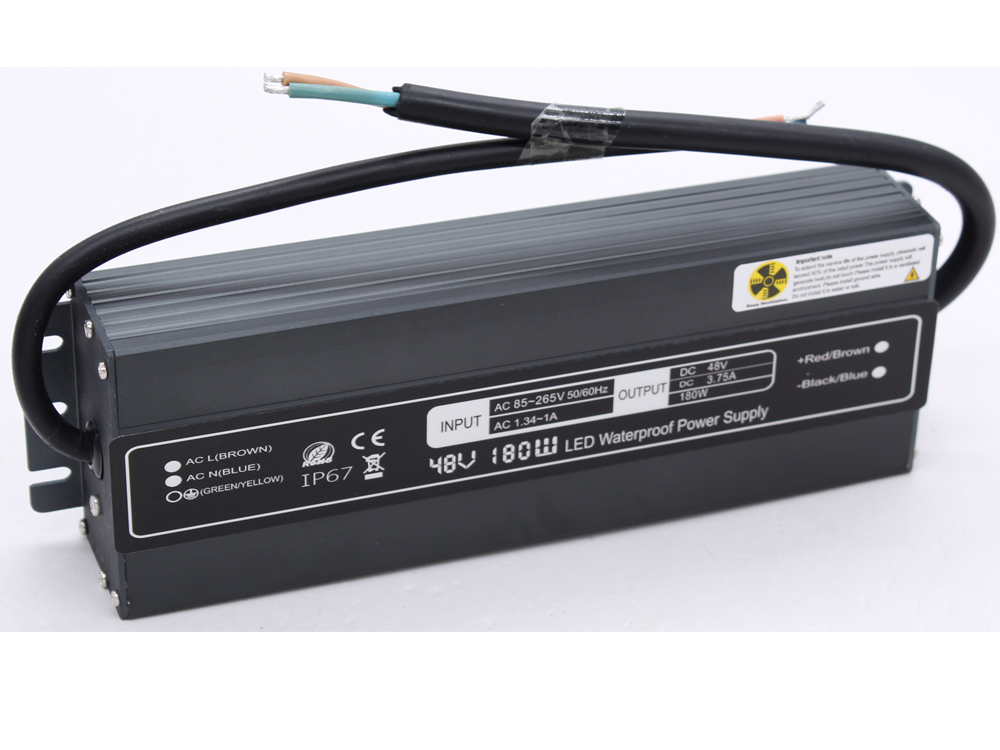 Ultra-thin constant voltage 48V 180W waterproof power supply