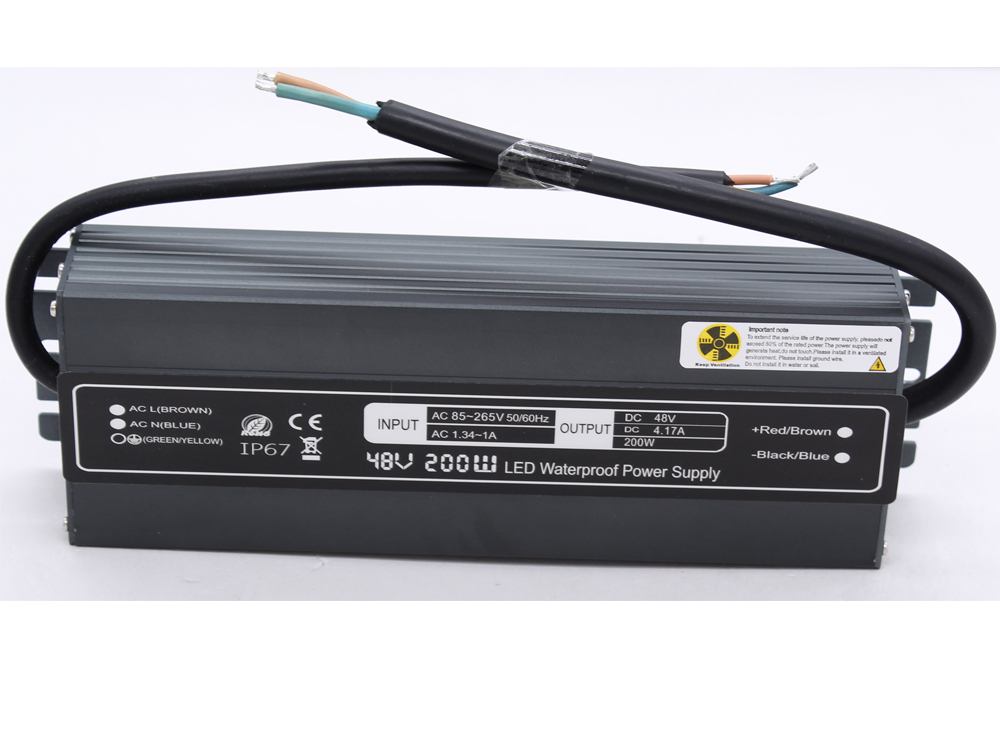 Ultra-thin constant voltage 48V 200W waterproof power supply