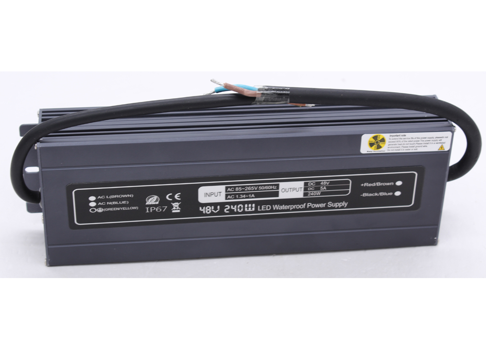 Ultra-thin constant voltage 48V 240W waterproof power supply