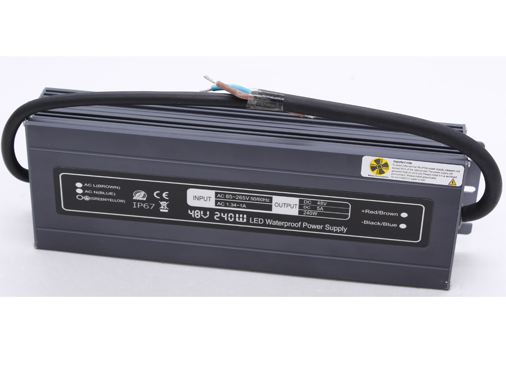 Ultra-thin constant voltage 48V 240W waterproof power supply