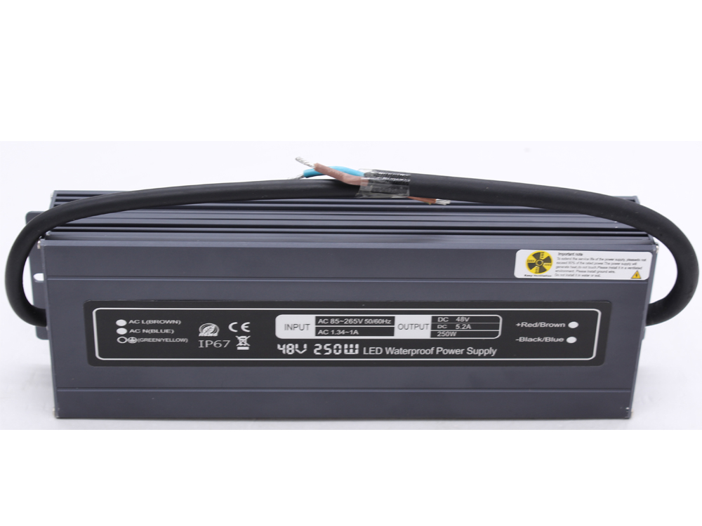 Ultra-thin constant voltage 48V 250W waterproof power supply