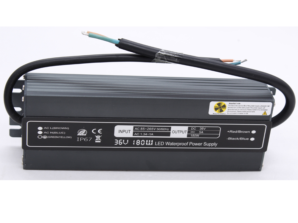 Ultra-thin constant voltage 36V 180W waterproof power supply