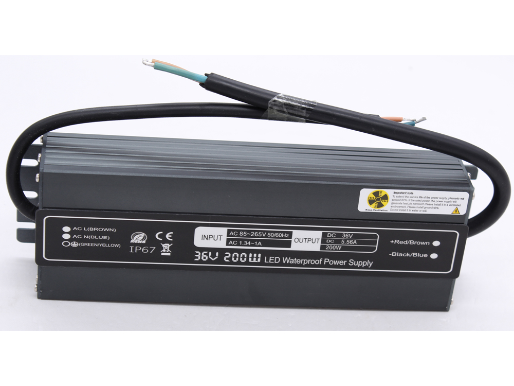 Ultra-thin constant voltage 36V 200W waterproof power supply