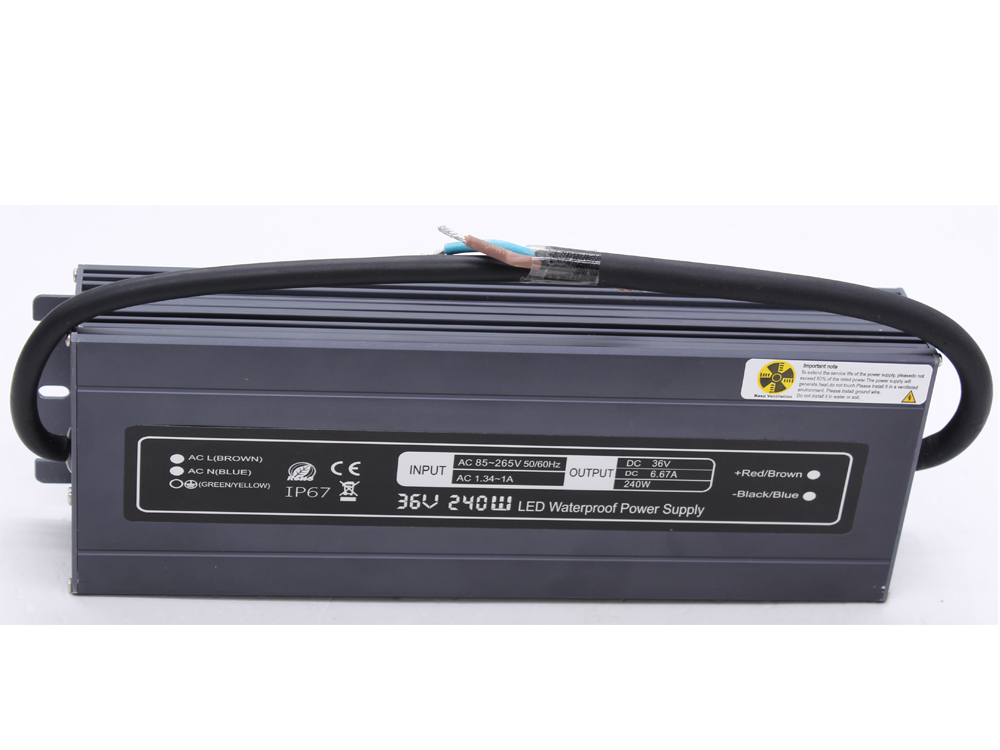 Ultra-thin constant voltage 36V 240W waterproof power supply