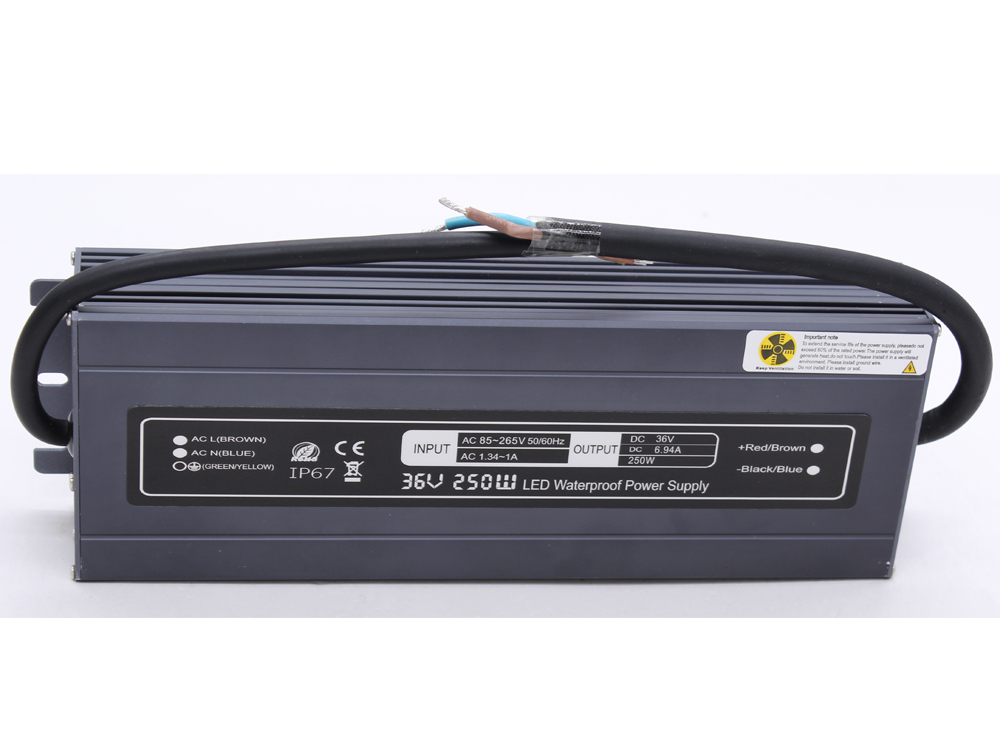 Ultra-thin constant voltage 36V 250W waterproof power supply