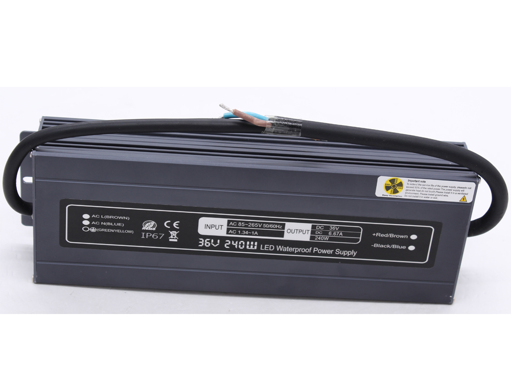 Ultra-thin constant voltage 36V 240W waterproof power supply
