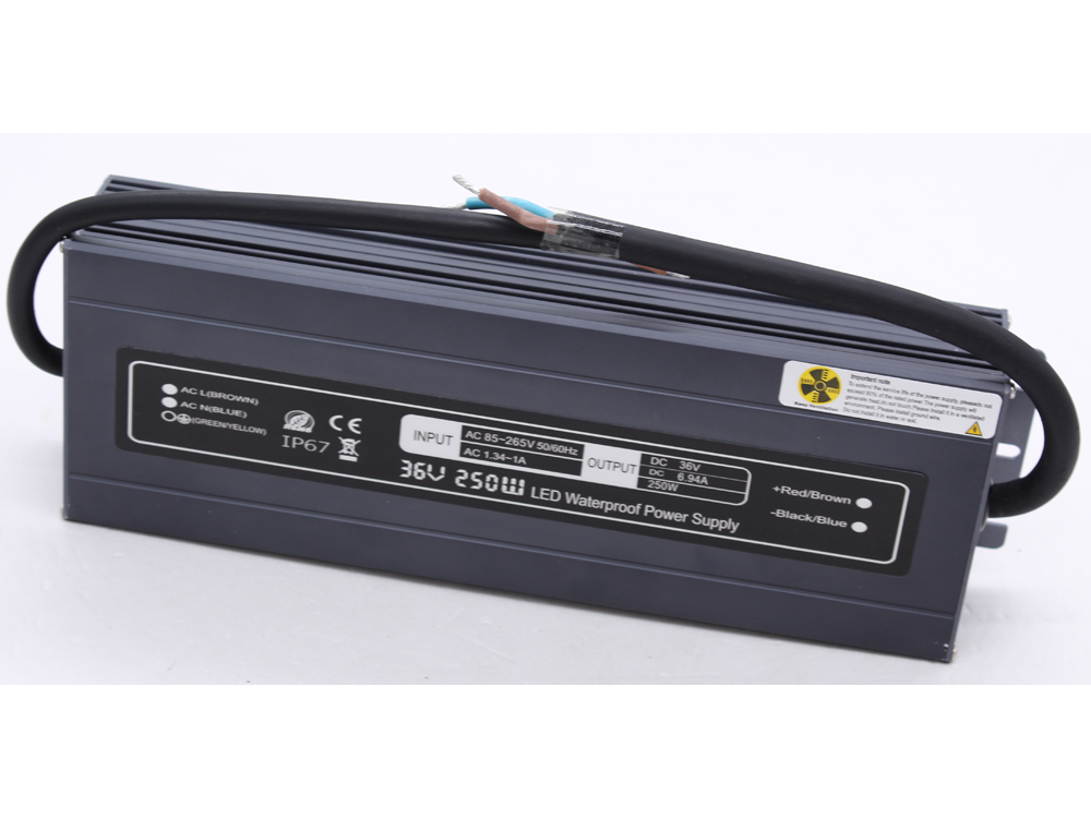 Ultra-thin constant voltage 36V 250W waterproof power supply