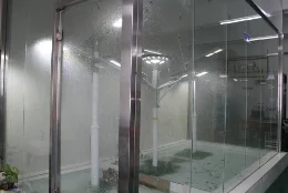 Solar street light waterproof test