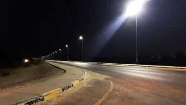 It provides a street lamp for haoai football and its love for people.